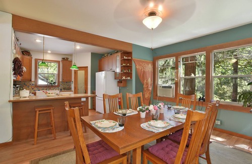 Dunsmuir Cabaña | TreeTop Cottage in the trees overlooking the river