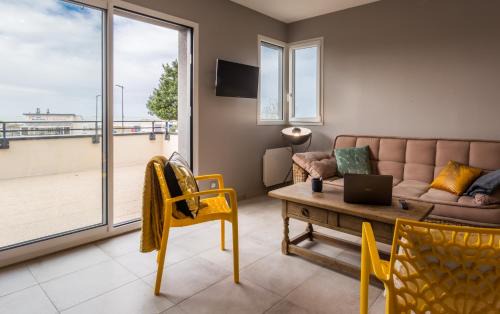 Saint-Come-de-Fresne Apartamento | Tribord, appt avec terrasse et vue mer, parking