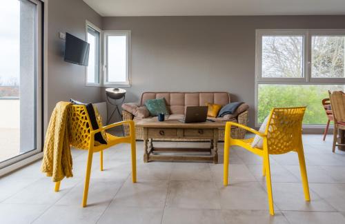 Saint-Come-de-Fresne Apartamento | Tribord, appt avec terrasse et vue mer, parking