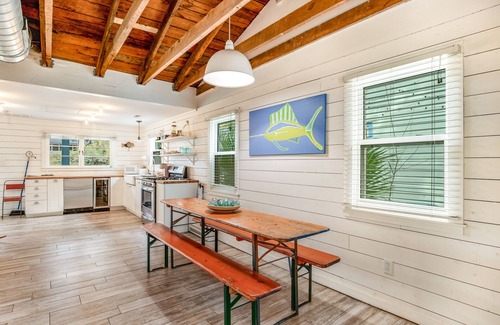 Folly Beach Casa | Trio of coastal cottages with private courtyard, full kitchens, & WiFi - dogs ok