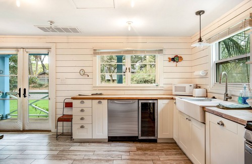Folly Beach Casa | Trio of coastal cottages with private courtyard, full kitchens, & WiFi - dogs ok