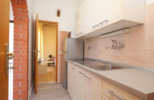 Baska Voda Apartamento | Apartamento para dos personas con balcón y vista al mar Baska Voda, Makarska (A-2756-e)