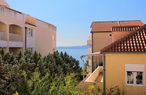 Baska Voda Apartamento | Apartamento para dos personas con balcón y vista al mar Baska Voda, Makarska (A-2756-e)