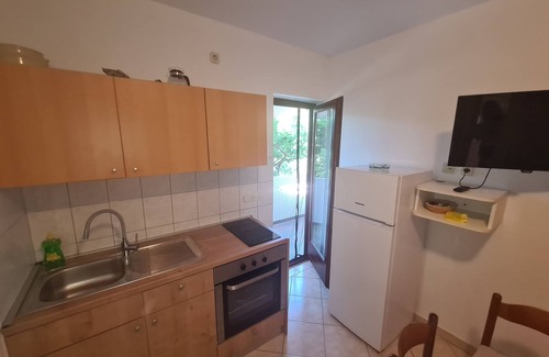 Dobropoljana Apartamento | Apartamento para dos personas con terraza y vista al mar Dobropoljana, Pasman (A-8198-c)