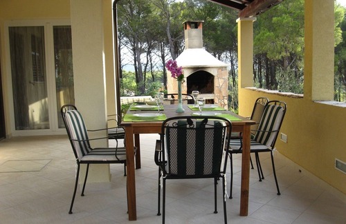 Cove Osibova (Milna) Apartamento | Apartamento para dos personas con una terraza Bahía Osibova, Brac (A-23774-a)