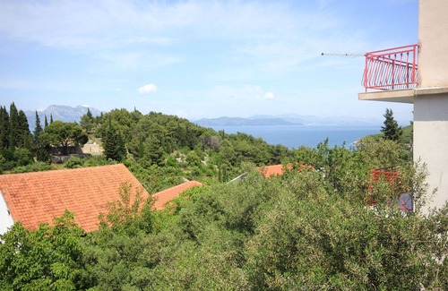 Trpanj Apartamento | Apartamento para dos personas con terraza y vista al mar Trpanj, Peljesac (A-10083-c)