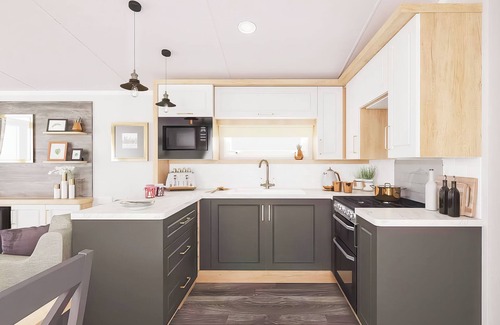 Aberystwyth Casa | Two bedroom caravan, sleeping four people, perfect for relaxing by the coast.