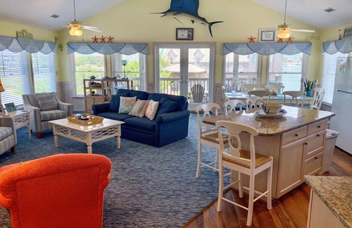 Ocracoke Casa | Dos If By Sea I y II: casa más grande con fabulosas vistas de Silver Lake