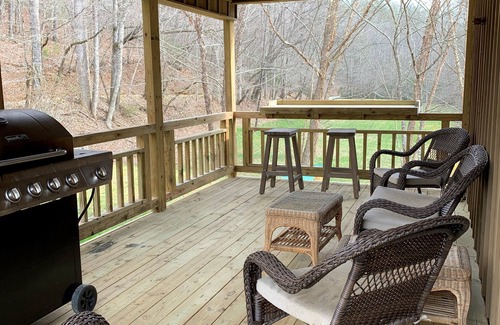 Rabun Gap Casa | Two Queen Beds with Queen Sleeper Sofa, One Bathroom overlooking Lake
