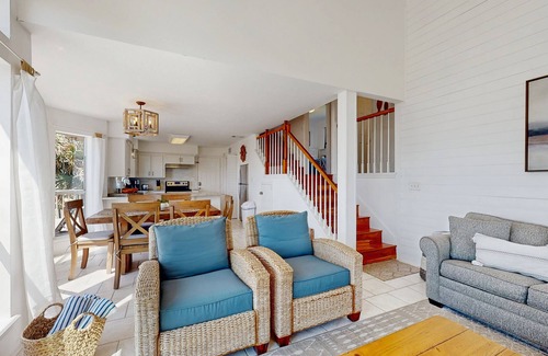 Pointe San Luis Casa | Two-story Gulf view retreat with furnished deck, washer/dryer, central AC