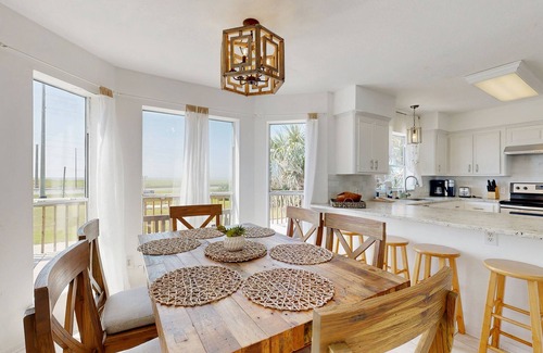 Pointe San Luis Casa | Two-story Gulf view retreat with furnished deck, washer/dryer, central AC