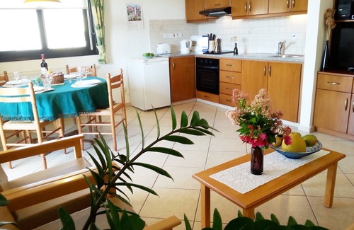Kissonerga Apartamento | Dos muy grande y luminoso apartamento con jardín privado, piscina y parrilla