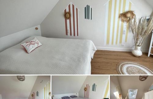 Clohars-Carnoet Cama Y Desayuno | Ty Glazu Doelan espace 60m2, Port& criques à pied, 2 chambres privées au 1er étage, SDB, WC séparé