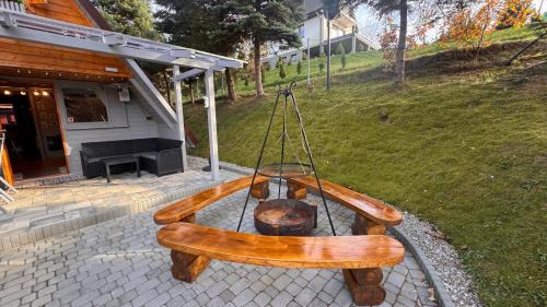 Grodek Nad Dunajcem Chalet De Esquí | U Bogatki Glamping Premium SPA Górski Drewniany Domek