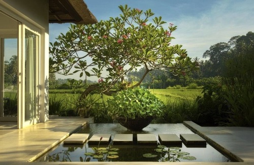 Lodtunduh Villa | Descansa en verdadero lujo con impresionantes vistas al campo de arroz