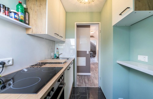 Heide Apartamento | Apartamento 'Uhse' con jardín y Wi-Fi