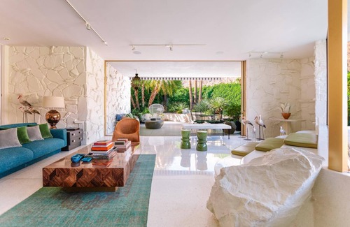 Vista Las Palmas Casa | Ultra-Lux, Mid-Century, Home with Private Pool Accessible from Living Room