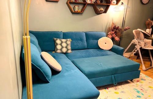 Montrouge Apartamento | Un Cocon Vert Canard à côté Paris 14ème - 3 pièce de 70m2 avec 2 chambres et un grand salon lumineux