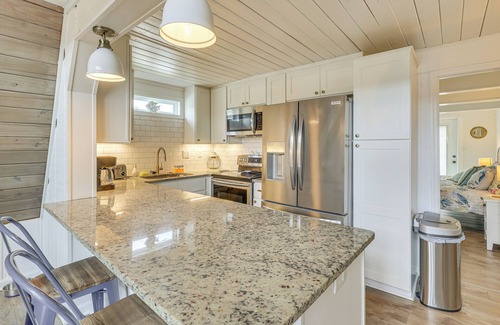 Ocean Isle Beach Casa | Unique A-Frame Beach House: 'The Beacon at OIB'