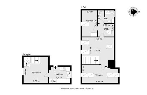Herning Apartamento | Unique apartment on the pedestrian street - the city's best location