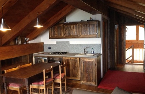 Courmayeur Apartamento | montaña único chalet ático plana en el centro de la zona de esquí de Courmayeur