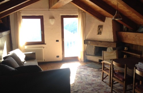 Courmayeur Apartamento | montaña único chalet ático plana en el centro de la zona de esquí de Courmayeur