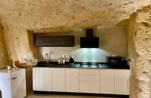 Sasso Caveoso Casa | Unique Natural Cave Chambers With Modern Comfortable Style,In Downtown Matera