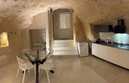 Sasso Caveoso Casa | Unique Natural Cave Chambers With Modern Comfortable Style,In Downtown Matera