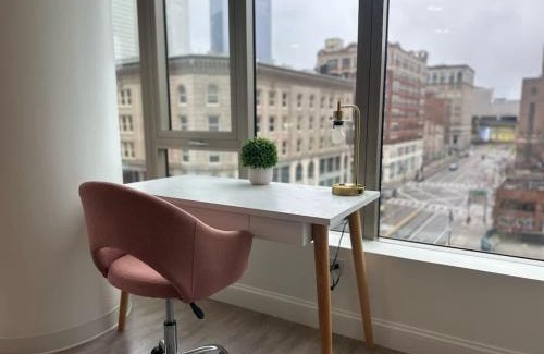Theatre District Apartamento | Upscale 2BR Condo with Gym & Parking near MGH & TUFTS
