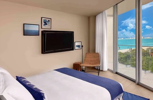 Downtown Cancun Hotel | Upscale Beach Retreat with Balcony, Partial Ocean Views, and Outdoor Pool!