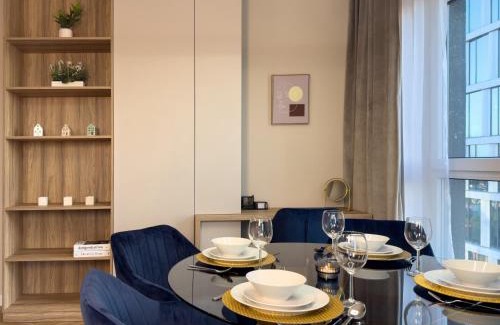 Katowice Apartamento | URBAN APARTMENTS GLOBAL SkyLine, 25th floor No 05, Free Garage, Self Check-in, No Deposit