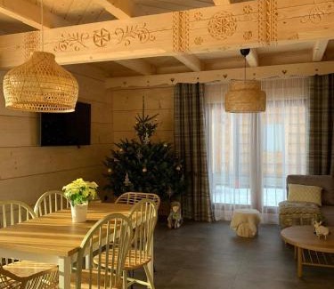 Czarny Dunajec Chalet De Esquí | Uroczy drewniany domek - Domki pod Brzegiem