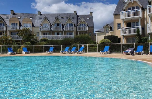 Fouesnant Apartamento | Vacances Ô Cap Coz - Jardin vue mer et piscine - Résidence Cap Azur Fouesnant