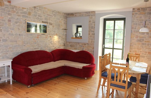 Seeburg Apartamento | Vacation apartment Rollsdorfer Mühle - apartment, 1st floor, 1 bedroom, max. 2 adults + 2 children (up to 14 years)