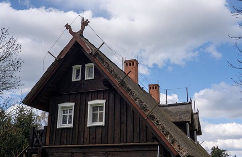 Kolonie Apartamento | Vacation apartment Drossel - Thatched plank house Zum Heuschober