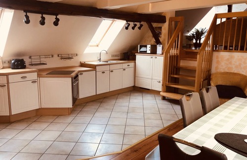 Derenburg Apartamento | Vacation apartment "Brockenblick" - sauna - WLAN - roof terrace - 7 persons