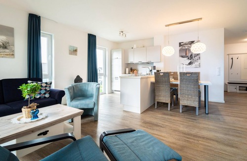 Schillig Apartamento | Vacation apartment for 4 people with sauna and view of the Graft on the North Sea coast
