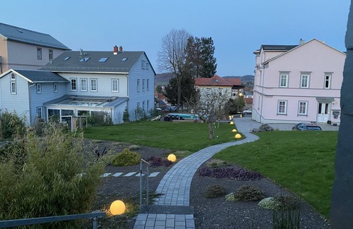 Friedrichroda Casa | Vacation cottage garden view directly at the forest & spa gardens