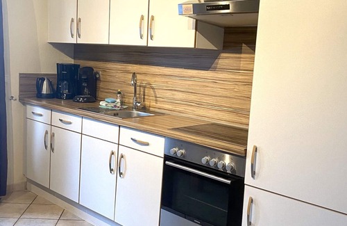 Gross Zicker Apartamento | Vacation apartment with Bodden view and beach chair on the balcony