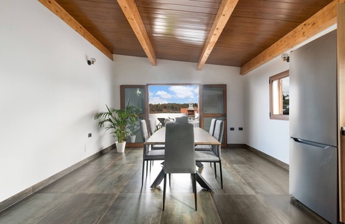 Santa Maria de Guia de Gran Canaria Casa | Casa de vacaciones 'El Mirador 2' con vistas al mar, Wi-Fi y aire acondicionado