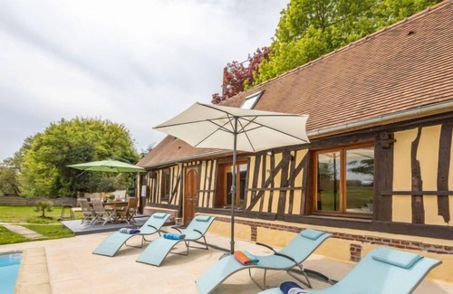 Manerbe Casa | Casa de vacaciones La Petite Normande en La Roque-Baignard - 6 personas, 3 dormitorios