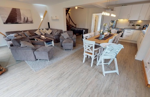 Laboe Casa | Casa de vacaciones de 5 estrellas tipo O con vista al mar Báltico, sauna barrica y jacuzzi
