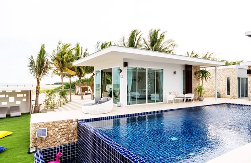 Puk Tian Villa | Vela villa de lujo frente al mar Cha am, Tailandia