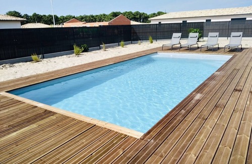Vensac Casa | VENSAC MONTALIVET⭐️Villa 4 chambres⭐️piscine heated, clim⭐️WIFI -near the ocean