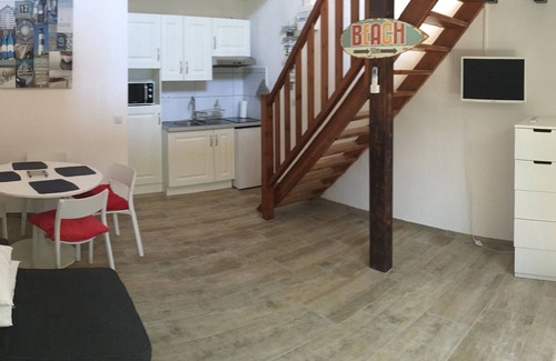 La Capte Apartamento | Muy bonito apartamento con aire acondicionado, acceso directo de 30 m2 a los pies de mar en el agua