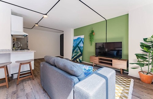 Escandon Apartamento | VH | Loft minimalista + gym and wifi | Condesa | 247