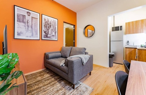 Miguel Hidalgo Apartamento | VH | Single Apt cerca de Polanco |gym and wifi | 413