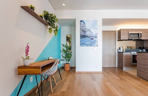 Coyoacan Apartamento | VH | Zona de hospitales | 2 rec+gym+wifi | 28