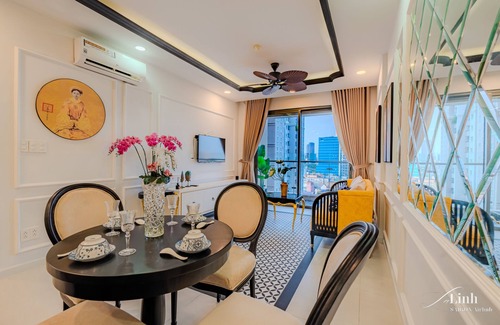 District 4 Apartamento | Vietnamese Indochine Apartment 2BRs - 5 minutes drive to the heart of Saigon