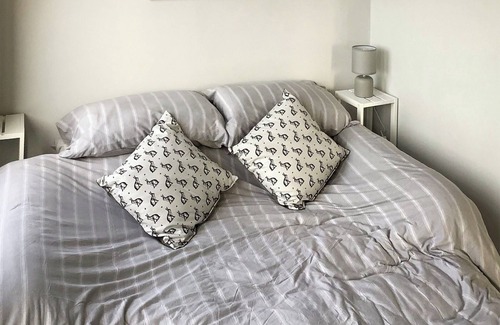 Anderby Creek Cabaña | Views inland across the fields and only 100 yards to the unspoilt sandy beach at Anderby Creek.